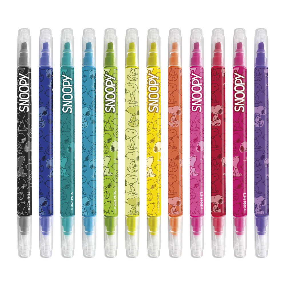 Snoopy Peanuts set of 12 erasable makers Nerdscape
