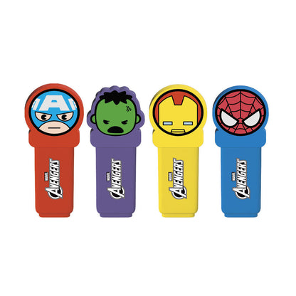 Marvel Avengers set of 4 highlighters with topper Nerdscape