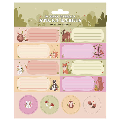Forest Animals adhesive labels