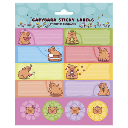 Capybara adhesive labels Nerdscape