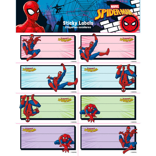 Marvel Spiderman adhesive labels