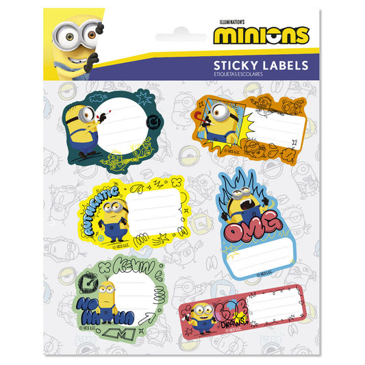 Minions premium adhesive labels Nerdscape