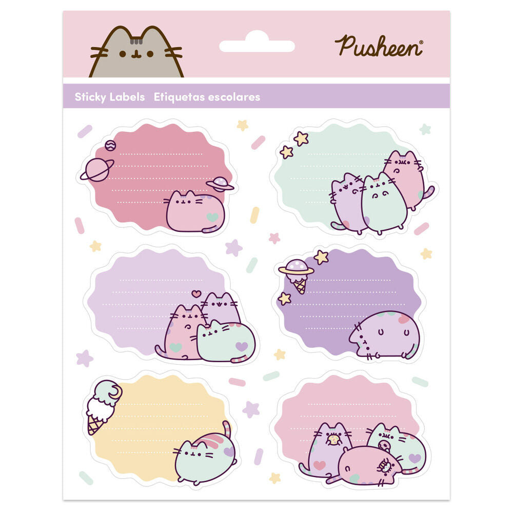 Pusheen premium adhesive labels Nerdscape