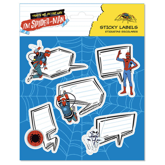Marvel Spiderman premium adhesive labels Nerdscape