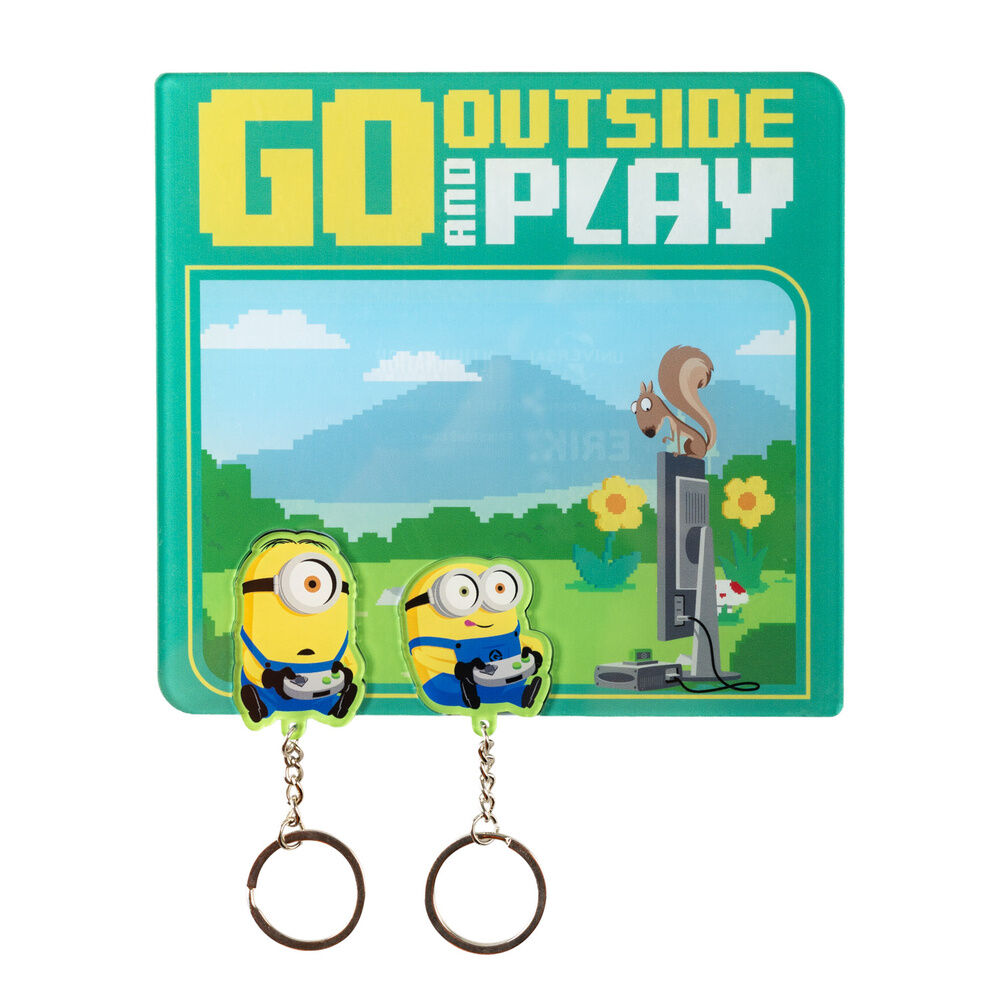 Minions key hanger with keyring Nerdscape