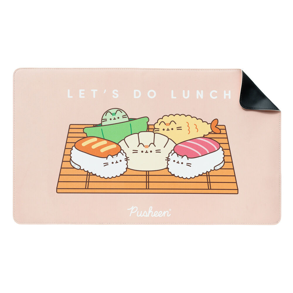 Pusheen Sushi Roll gaming desk mat Nerdscape