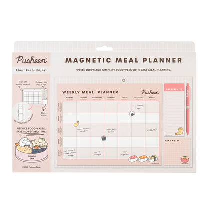 Pusheen Sushi Roll magnetic meal planner Nerdscape