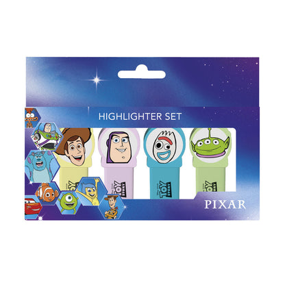 Disney Pixar Toy Story set of 4 highlighters with topper Nerdscape