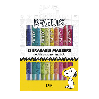 Snoopy Peanuts set of 12 erasable makers Nerdscape