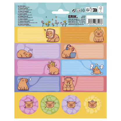 Capybara adhesive labels Nerdscape