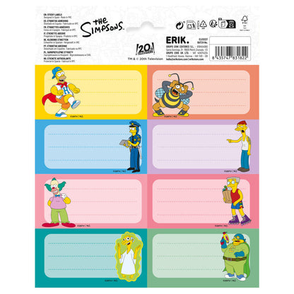 The Simpsons adhesive labels