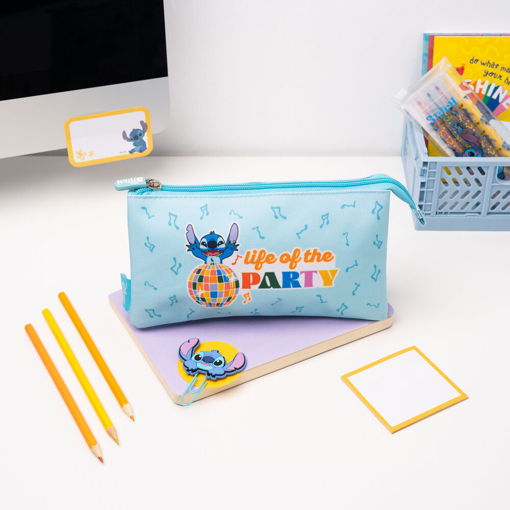 Disney Stitch triple pencil case Nerdscape