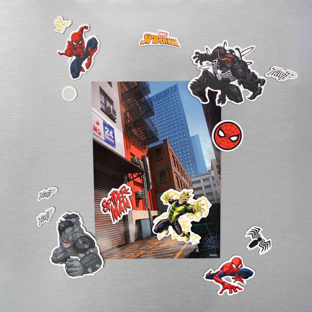Marvel Spiderman set of die-cut magnets Nerdscape