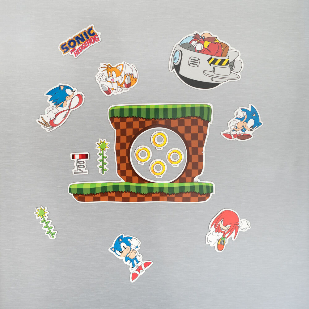 Sonic the Hedgehog set of die-cut magnets Nerdscape