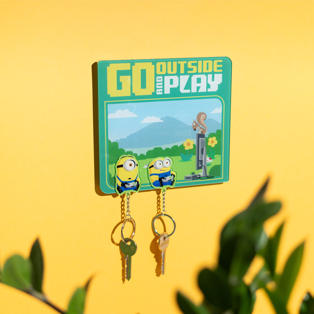 Minions key hanger with keyring Nerdscape