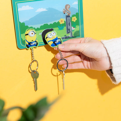 Minions key hanger with keyring Nerdscape