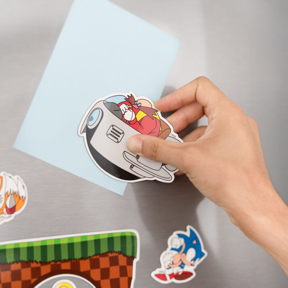 Sonic the Hedgehog set of die-cut magnets Nerdscape