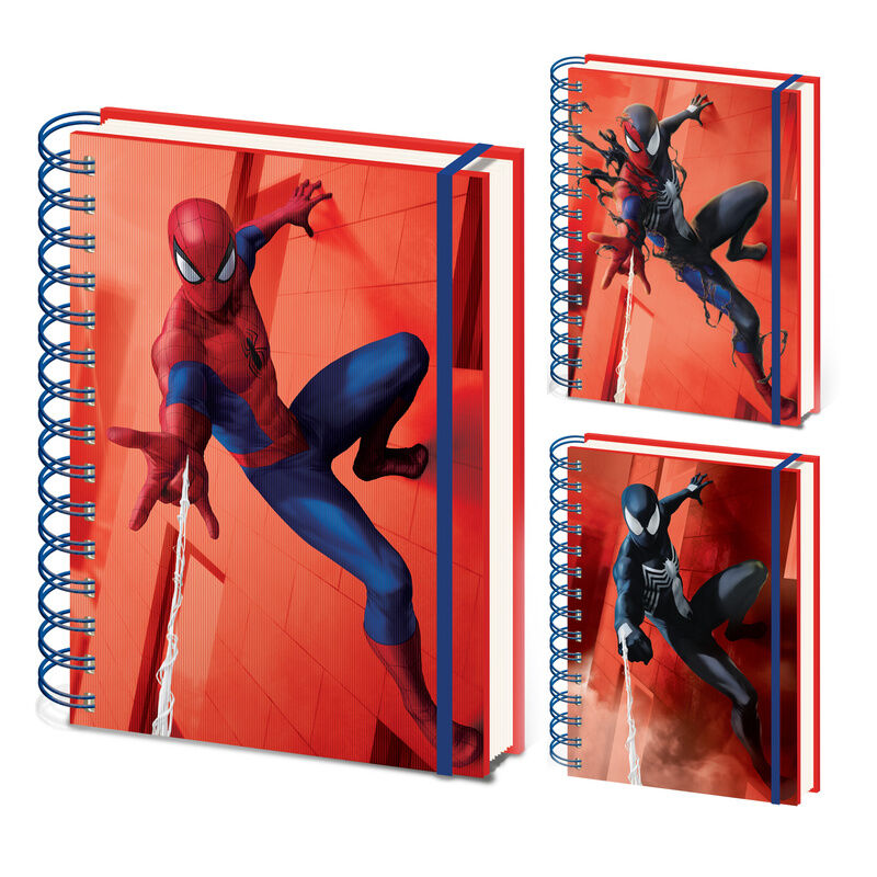 Marvel Spiderman A5 3D lenticular notebook Nerdscape