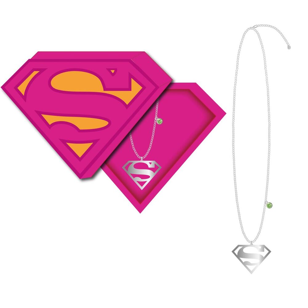 Superman Supergirl  necklace