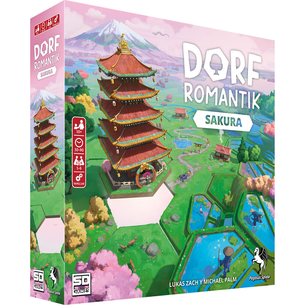 Spanish Dorfromantik Sakura board game Nerdscape