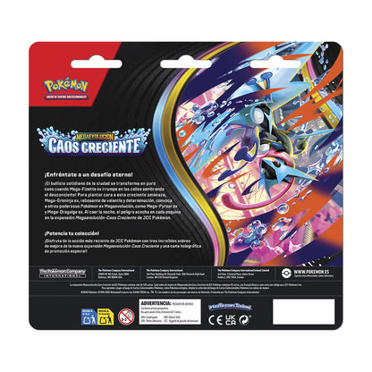 Spanish Pokemon Megaevolution pack of card games 3 envelopes Nerdscape
