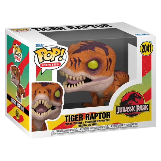 POP figure Jurassic Park Tiger Raptor Nerdscape