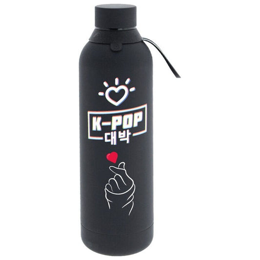 K-Pop Black thermal bottle 750ml Nerdscape