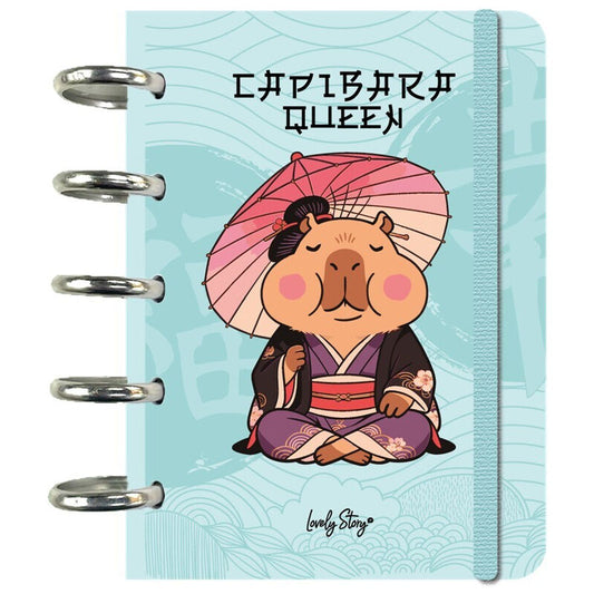 Capybara Queen A6 notebook