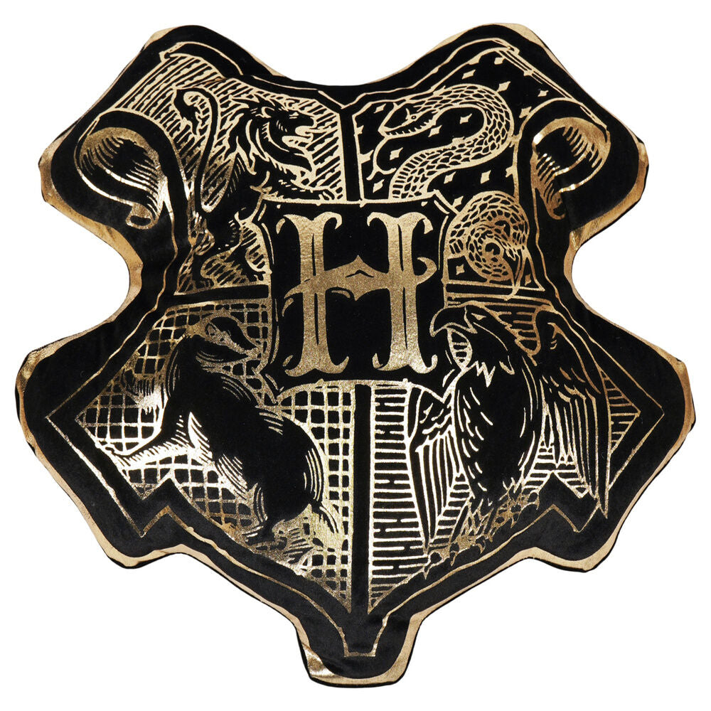 Harry Potter Hogwarts Crest velvet cushion Nerdscape