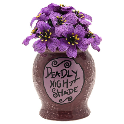 Disney Nightmare Before Christmas Deadly Nightshade planter with faux plant Nerdscape