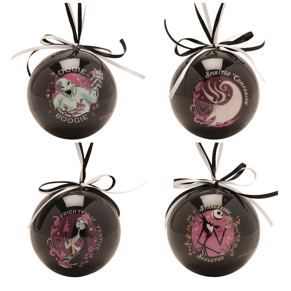 Disney Nightmare Before Christmas set 4 Christmas ball Nerdscape