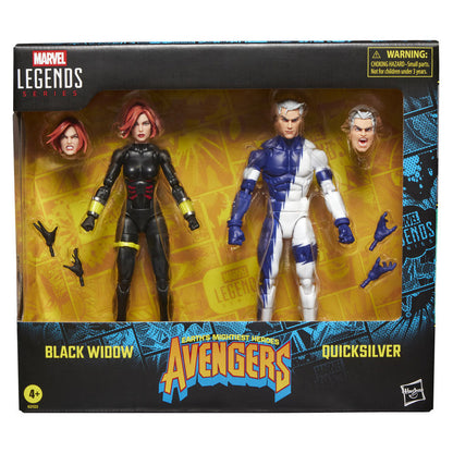 Marvel The Avengers Black Widow and Quicksilver set of 2 figures 15cm Nerdscape