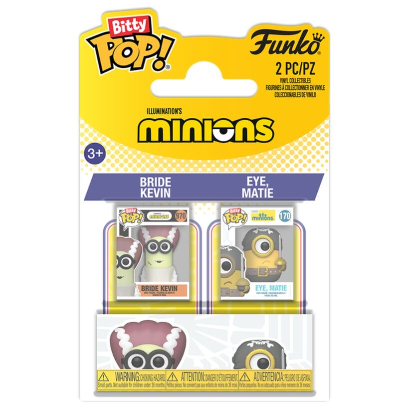 Bitty POP pack 2 figures Minions Kevin & Eye Nerdscape