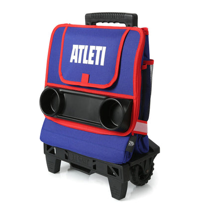 Atletico de Madrid refrigerator cart and wheels Nerdscape