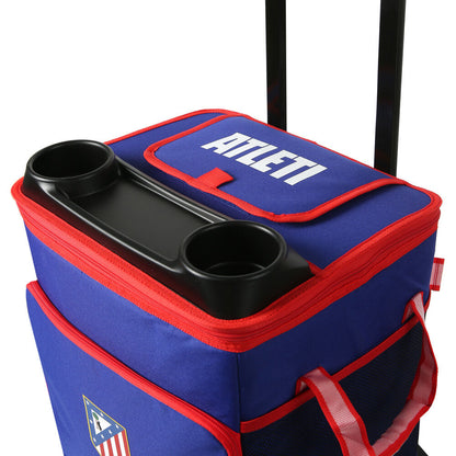 Atletico de Madrid refrigerator cart and wheels Nerdscape
