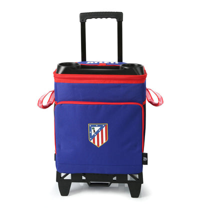 Atletico de Madrid refrigerator cart and wheels Nerdscape