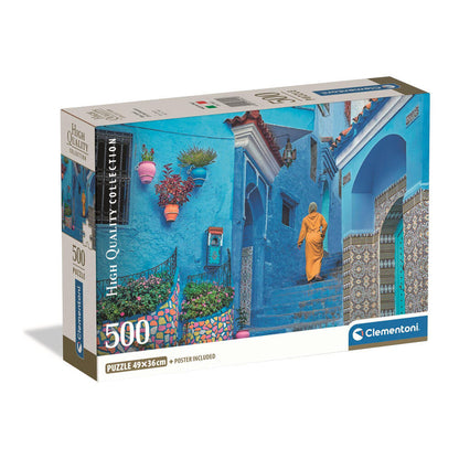 Blue Street Of Chefchaouen puzzle 500pcs Nerdscape