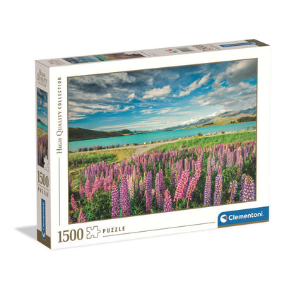 Lupins At Lake Tekapo puzzle 1500pcs Nerdscape