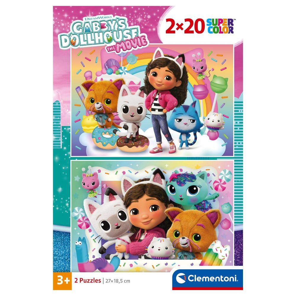 Gabbys Dollhouse puzzle 2x20pcs