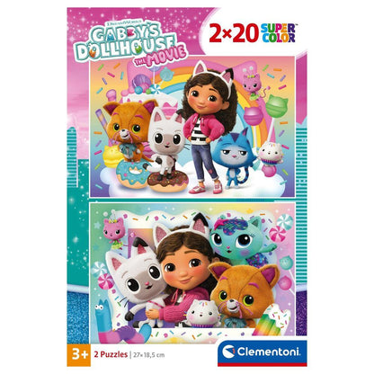 Gabbys Dollhouse puzzle 2x20pcs