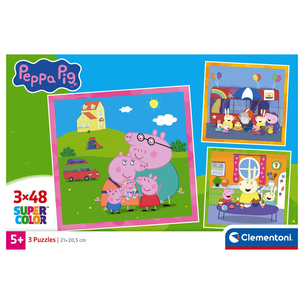 Peppa Pig puzzle 3x48pcs Nerdscape