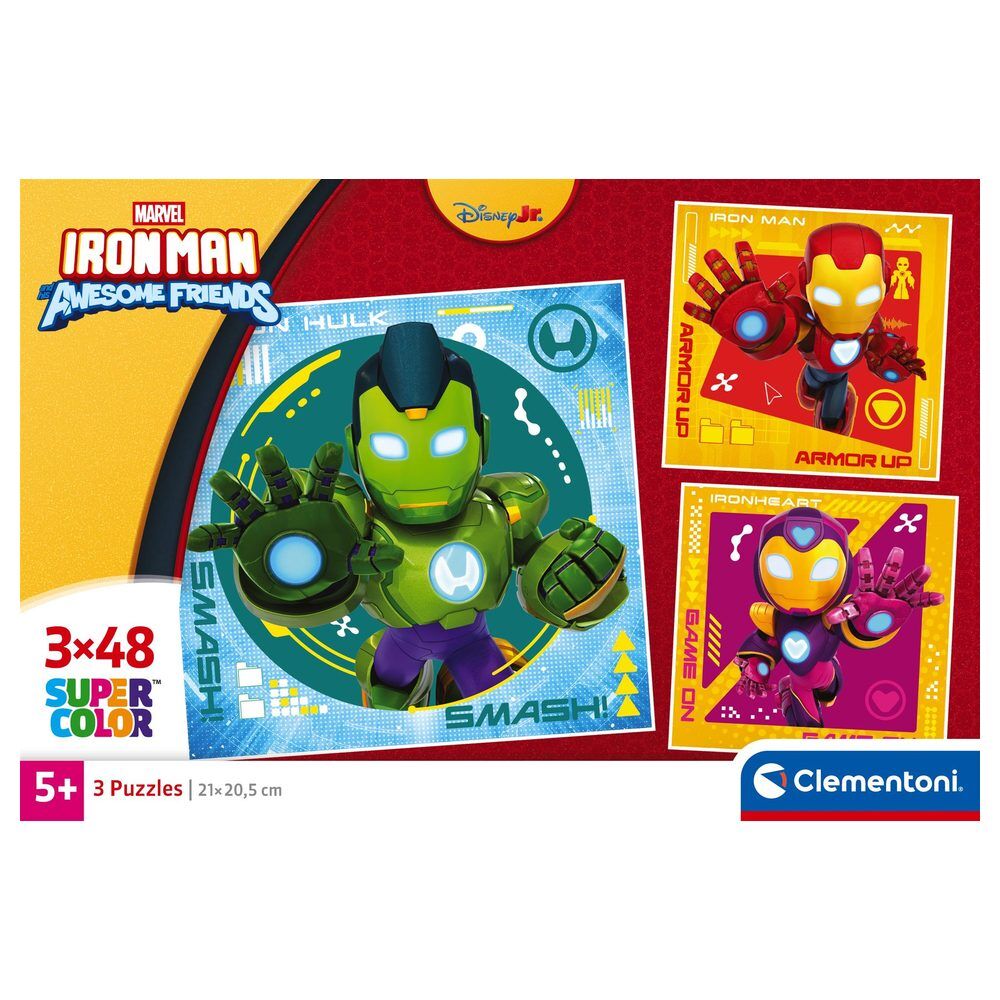 Marvel Iron Man And His Awesome Square puzzle 3x48pcs Nerdscape