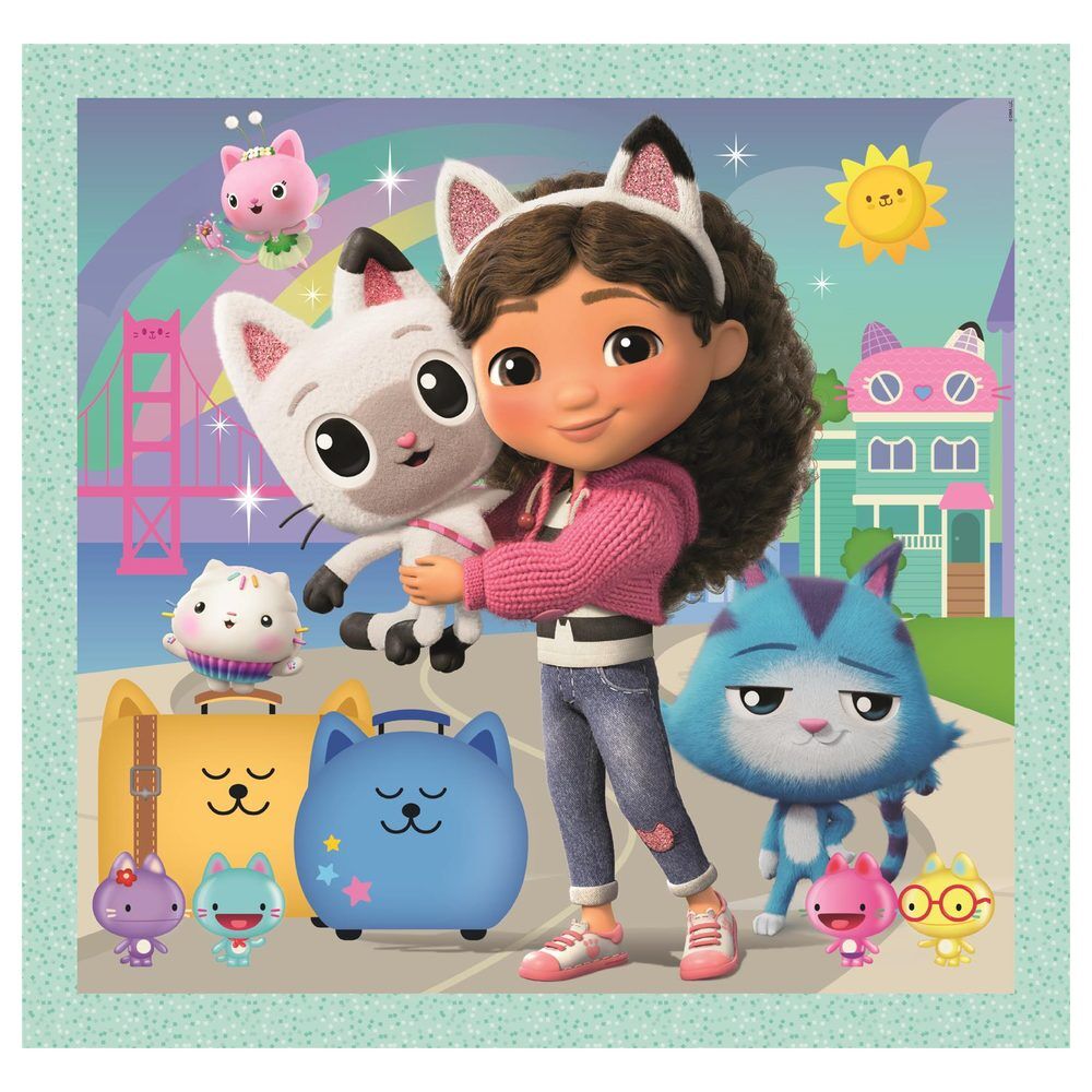 Gabbys Dollhouse puzzle 3x48pcs