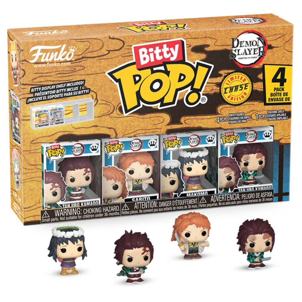 Blister 4 figures Bitty POP Demon Slayer Tanjiro