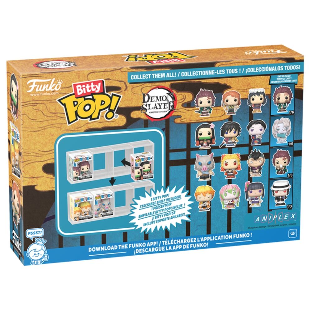 Blister 4 figures Bitty POP Demon Slayer Inosuke