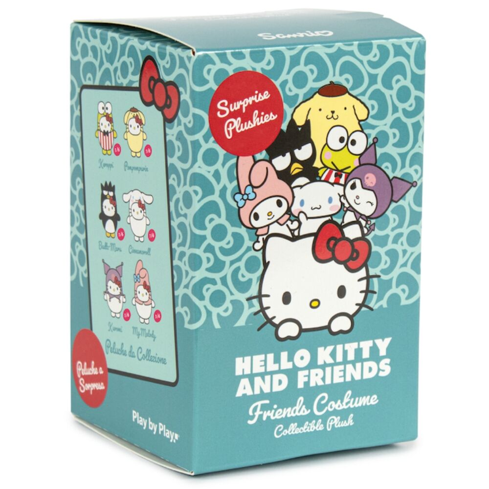 Hello Kitty & Friends Costume assorted surprise plush toy 10cm Nerdscape