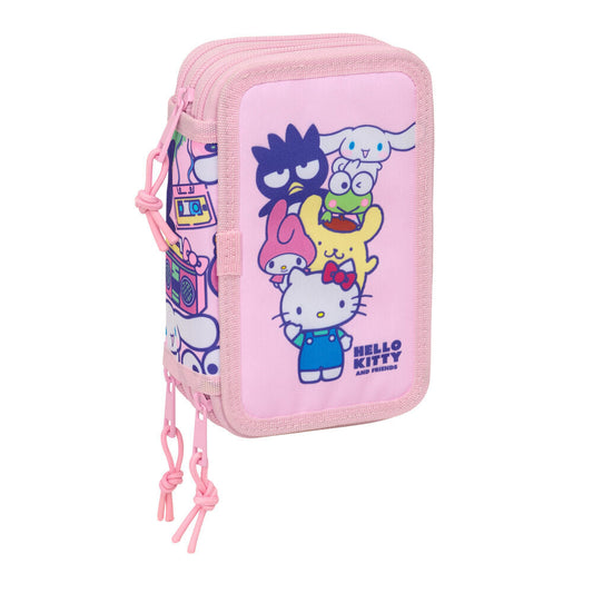 Hello Kitty & Friends triple pencil case 37pcs Nerdscape