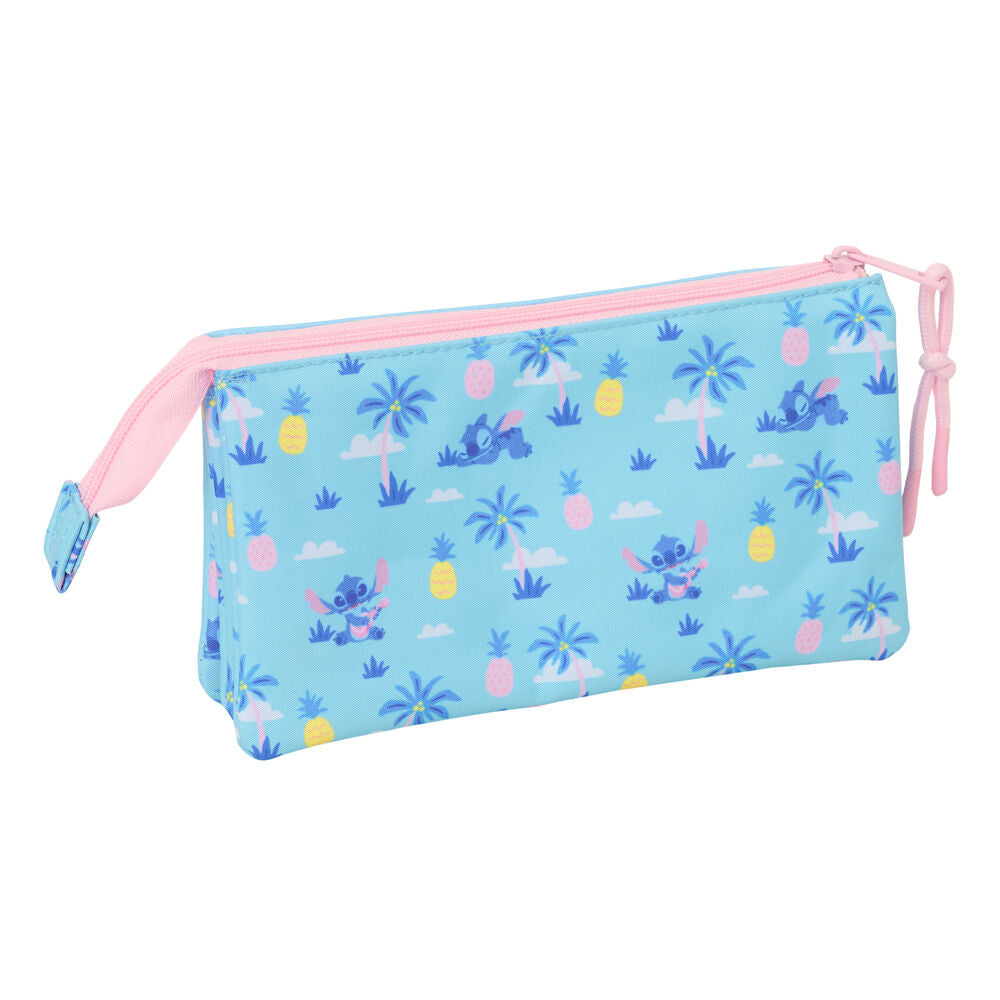 Disney Stitch Waves triple pencil case