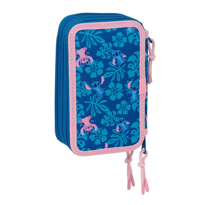 Disney Stitch & Angel triple pencil case 37pcs