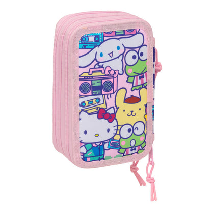Hello Kitty & Friends triple pencil case 37pcs Nerdscape